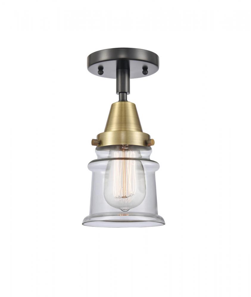 Canton - 1 Light - 6 inch - Black Antique Brass - Semi-Flush Mount