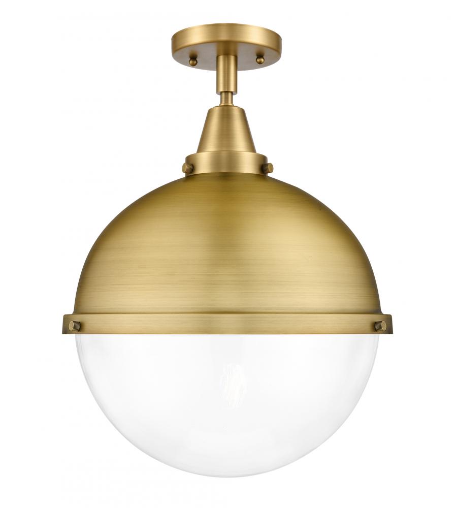 Hampden - 1 Light - 13 inch - Brushed Brass - Flush Mount