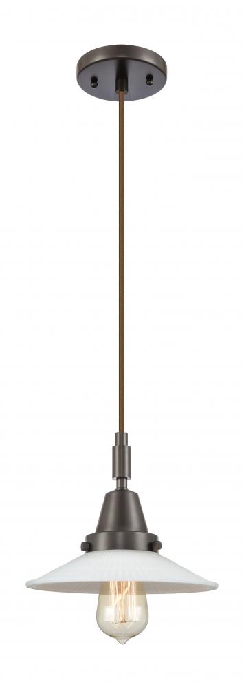 Halophane - 1 Light - 9 inch - Oil Rubbed Bronze - Mini Pendant