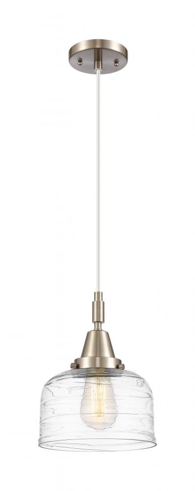 Bell - 1 Light - 8 inch - Brushed Satin Nickel - Mini Pendant
