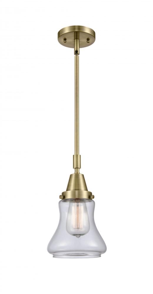 Bellmont - 1 Light - 7 inch - Antique Brass - Mini Pendant