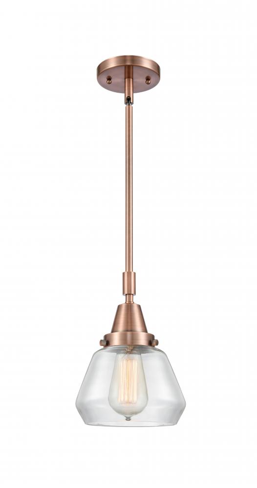 Fulton - 1 Light - 7 inch - Antique Copper - Mini Pendant