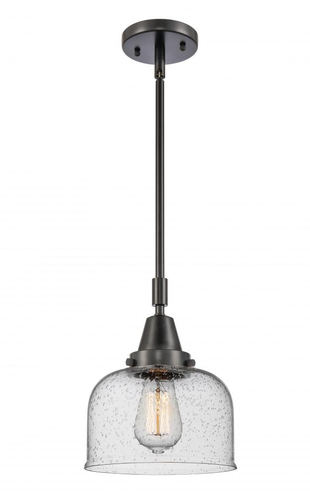 Bell - 1 Light - 8 inch - Matte Black - Mini Pendant