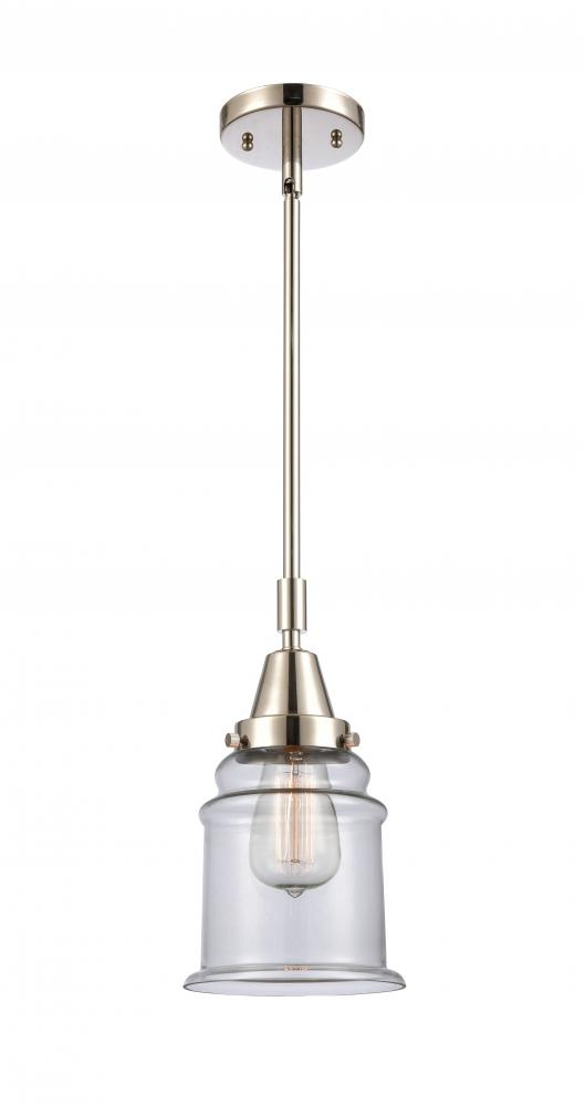 Canton - 1 Light - 7 inch - Polished Nickel - Mini Pendant