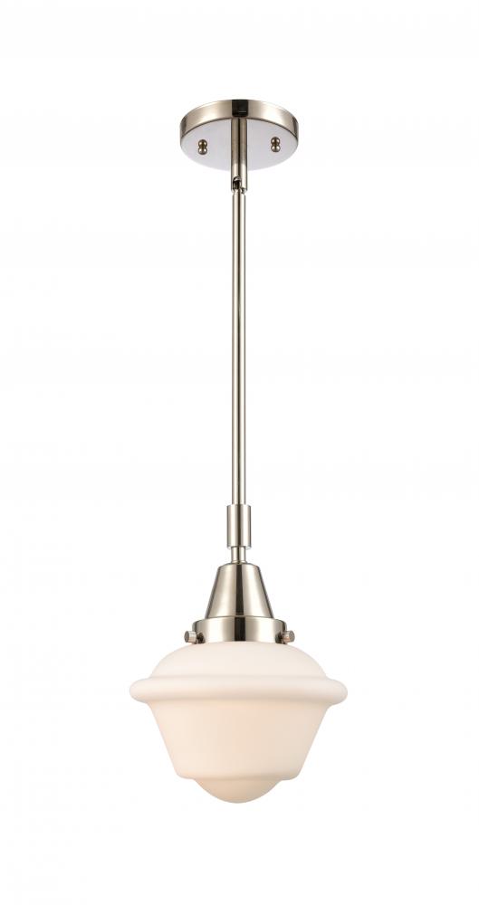 Oxford - 1 Light - 8 inch - Polished Nickel - Mini Pendant