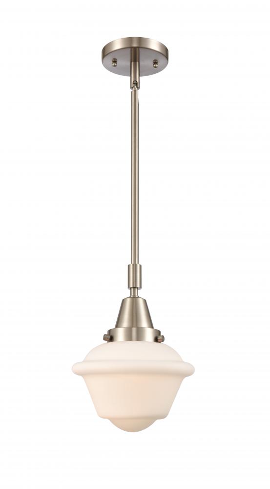 Oxford - 1 Light - 8 inch - Brushed Satin Nickel - Mini Pendant