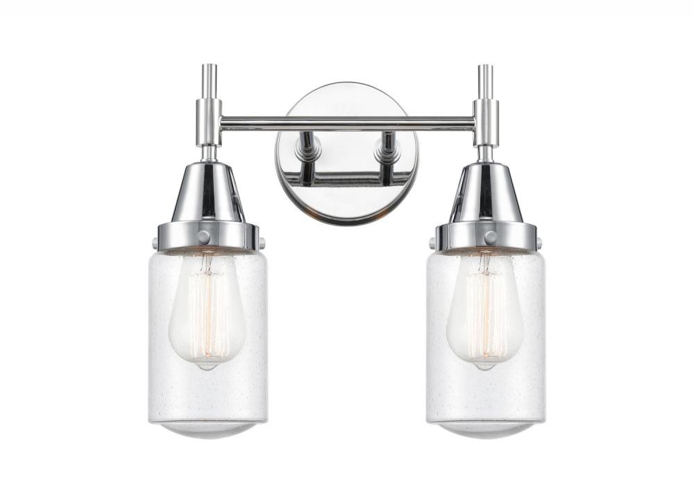 Dover - 2 Light - 14 inch - Polished Chrome - Bath Vanity Light