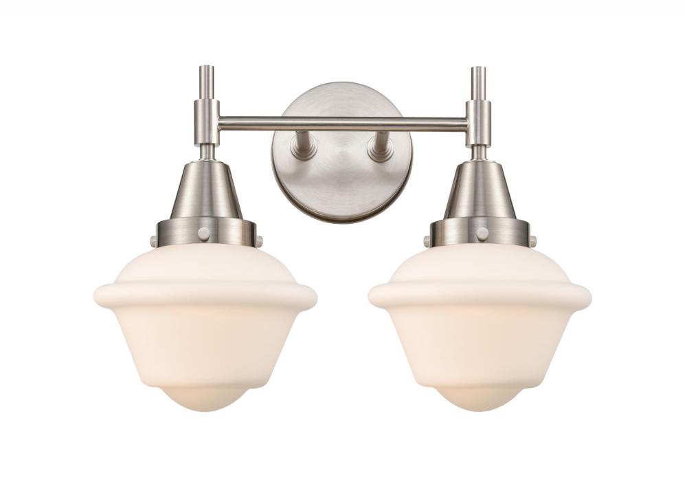 Oxford - 2 Light - 17 inch - Satin Nickel - Bath Vanity Light