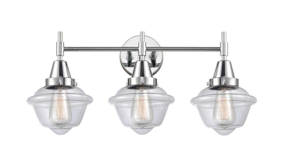 Oxford - 3 Light - 26 inch - Polished Chrome - Bath Vanity Light