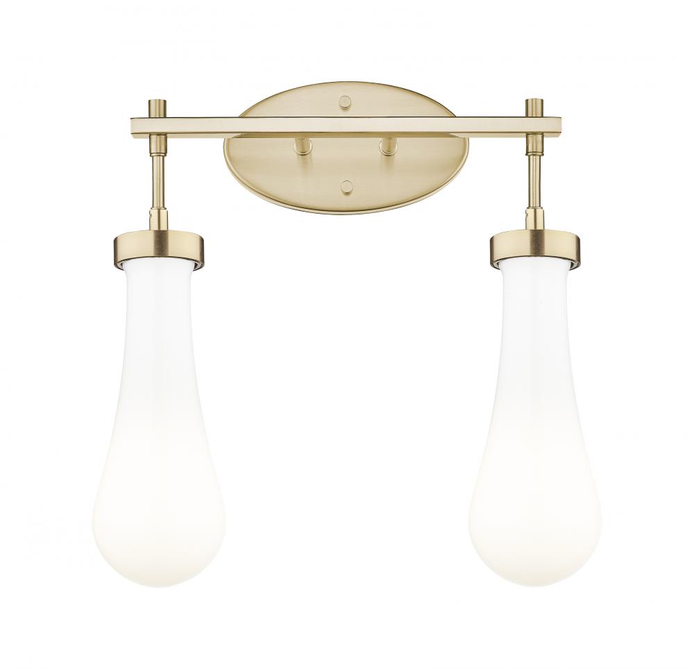 Owego - 2 Light - 17 inch - Champagne Bronze - Bath Vanity Light