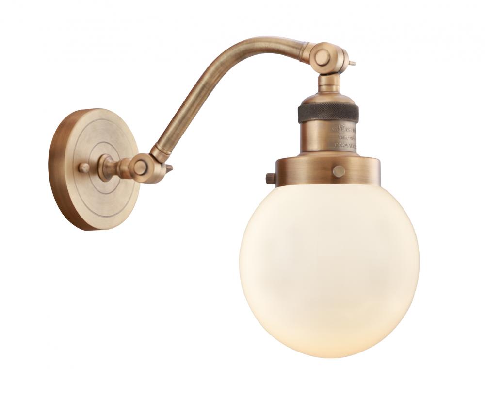 Beacon - 1 Light - 6 inch - Brushed Brass - Sconce