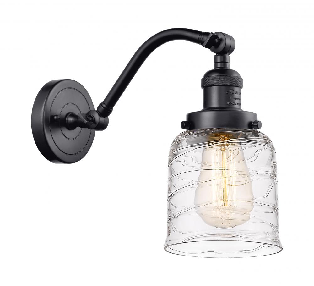 Bell - 1 Light - 5 inch - Matte Black - Adjustable Sconce