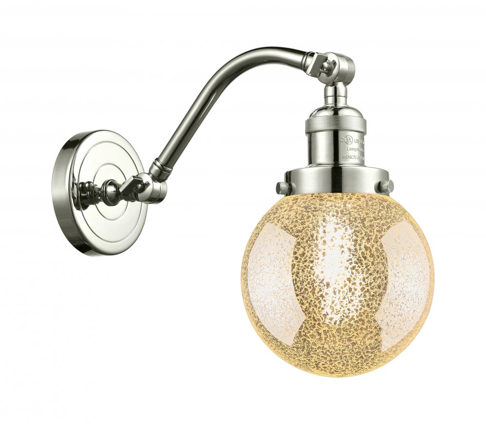 Beacon - 1 Light - 6 inch - Polished Nickel - Adjustable Sconce