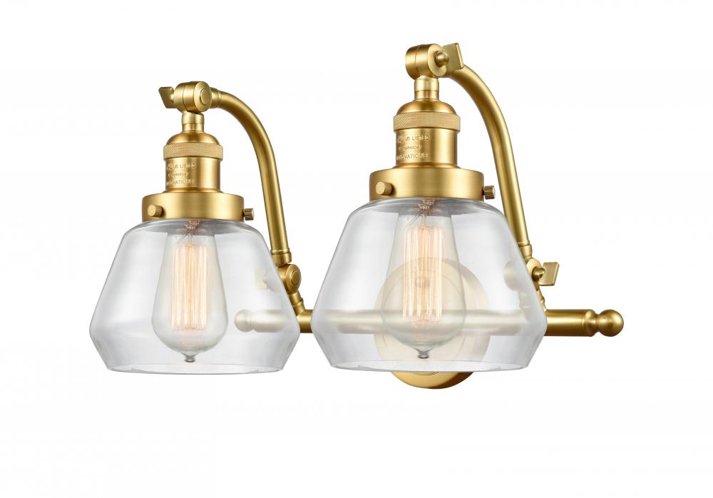 Fulton - 2 Light - 18 inch - Satin Gold - Bath Vanity Light