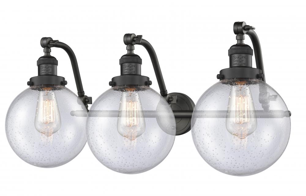 Beacon - 3 Light - 28 inch - Oil Rubbed Bronze - Adjustable Bath Vanity Light