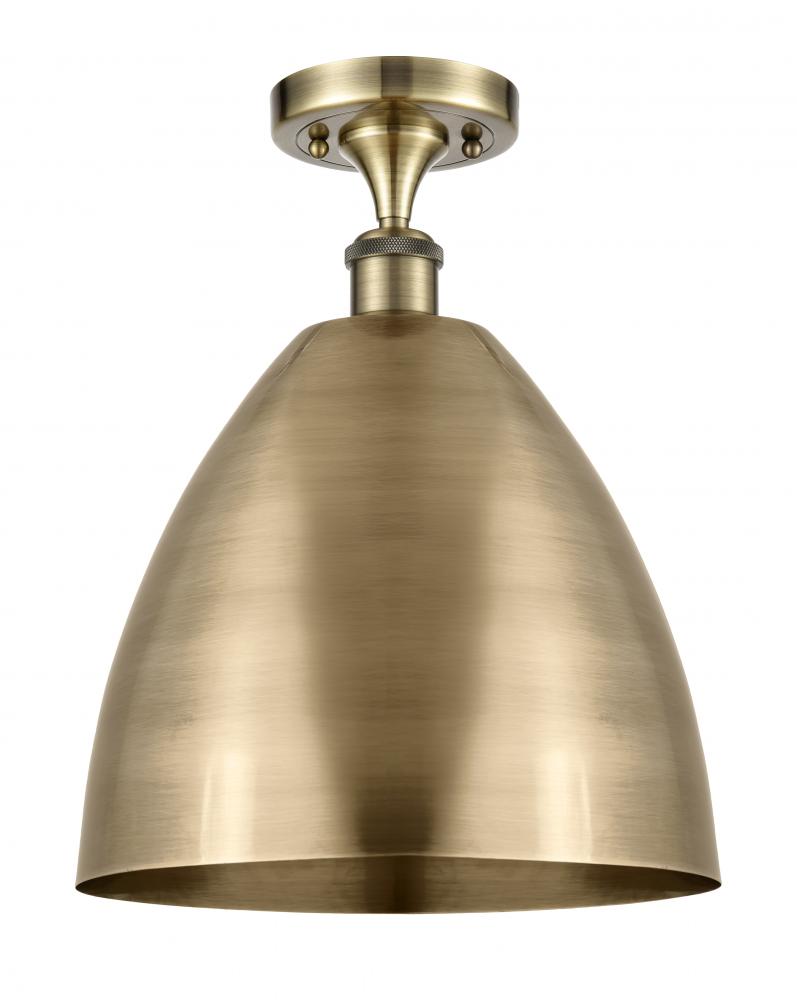 Bristol - 1 Light - 12 inch - Antique Brass - Semi-Flush Mount