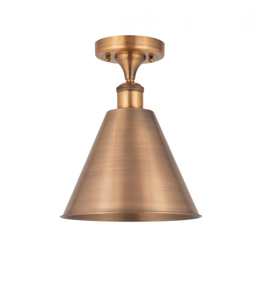 Berkshire - 1 Light - 12 inch - Antique Copper - Semi-Flush Mount