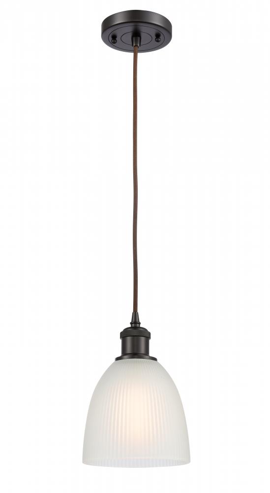 Castile - 1 Light - 6 inch - Oil Rubbed Bronze - Cord hung - Mini Pendant