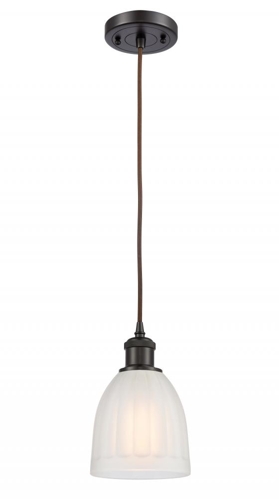 Brookfield - 1 Light - 6 inch - Oil Rubbed Bronze - Cord hung - Mini Pendant