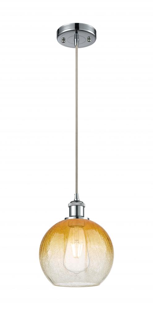 Brookhaven Globe - 1 Light - 8 inch - Polished Chrome - Cord hung - Mini Pendant