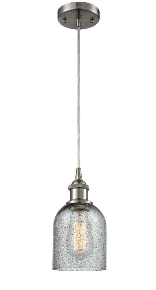 Caledonia - 1 Light - 5 inch - Brushed Satin Nickel - Cord hung - Mini Pendant