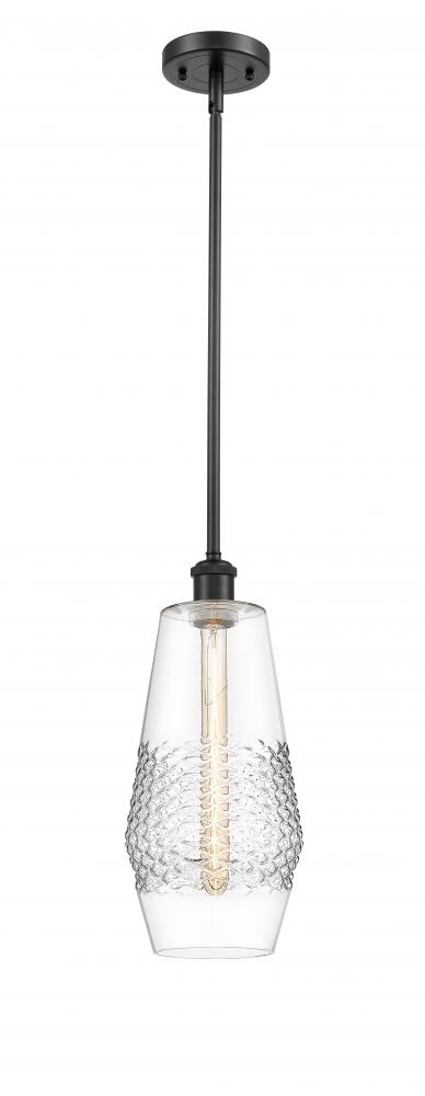 Windham - 1 Light - 7 inch - Matte Black - Mini Pendant