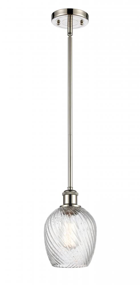 Salina - 1 Light - 6 inch - Polished Nickel - Mini Pendant