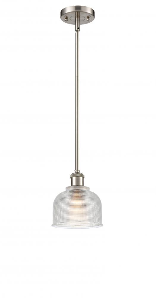 Dayton - 1 Light - 6 inch - Brushed Satin Nickel - Mini Pendant