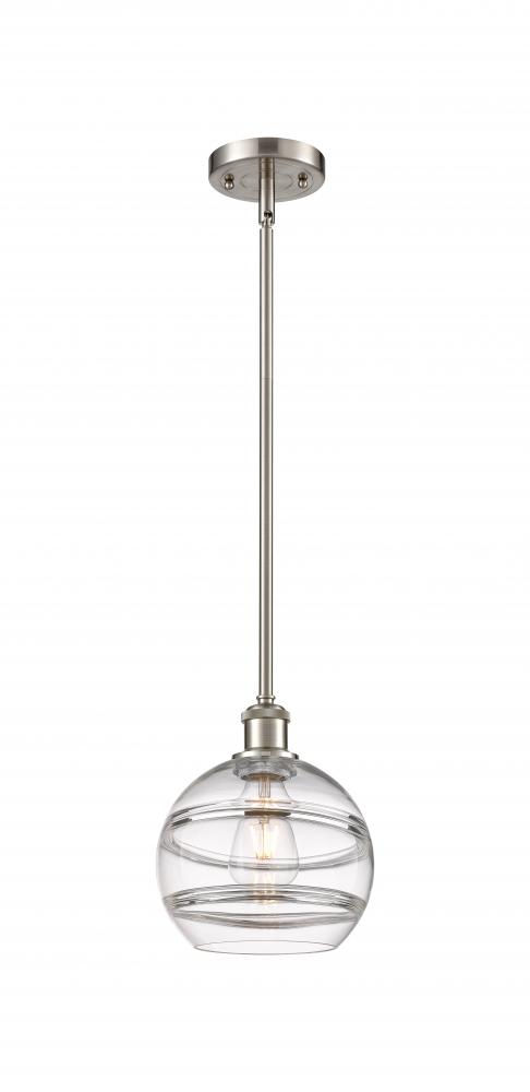 Rochester - 1 Light - 8 inch - Brushed Satin Nickel - Mini Pendant