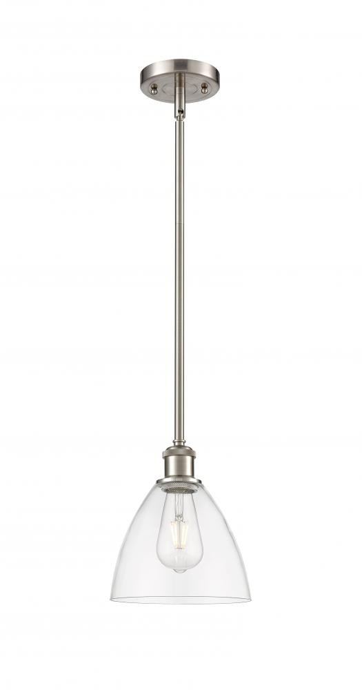 Bristol - 1 Light - 8 inch - Brushed Satin Nickel - Mini Pendant