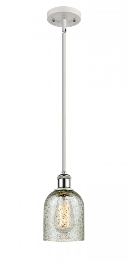 Caledonia - 1 Light - 5 inch - White Polished Chrome - Mini Pendant