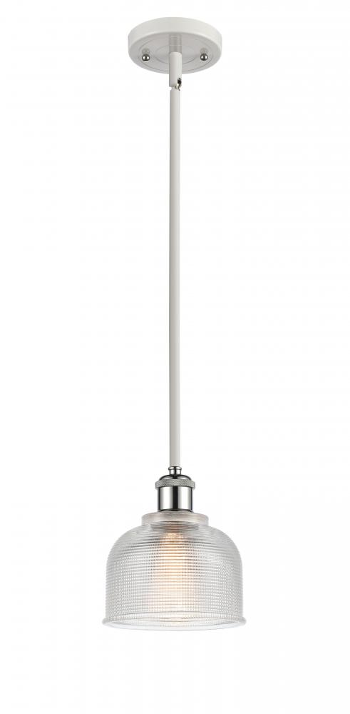 Dayton - 1 Light - 6 inch - White Polished Chrome - Mini Pendant