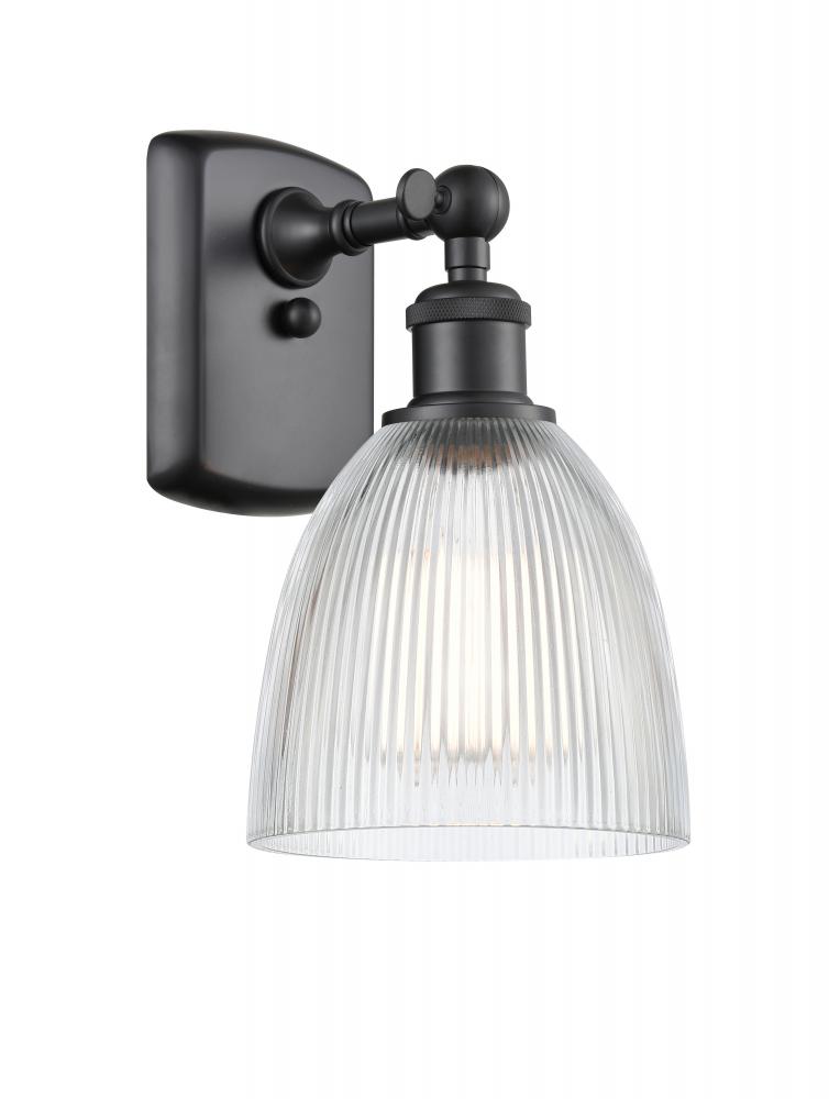 Castile - 1 Light - 6 inch - Matte Black - Sconce