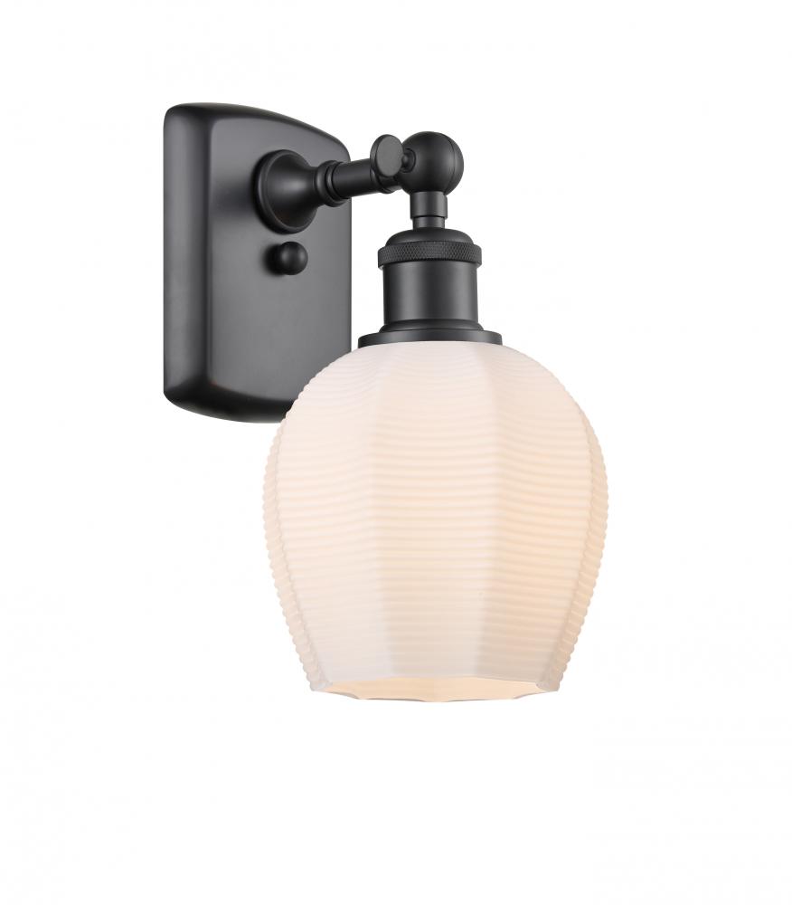 Norfolk - 1 Light - 6 inch - Matte Black - Sconce