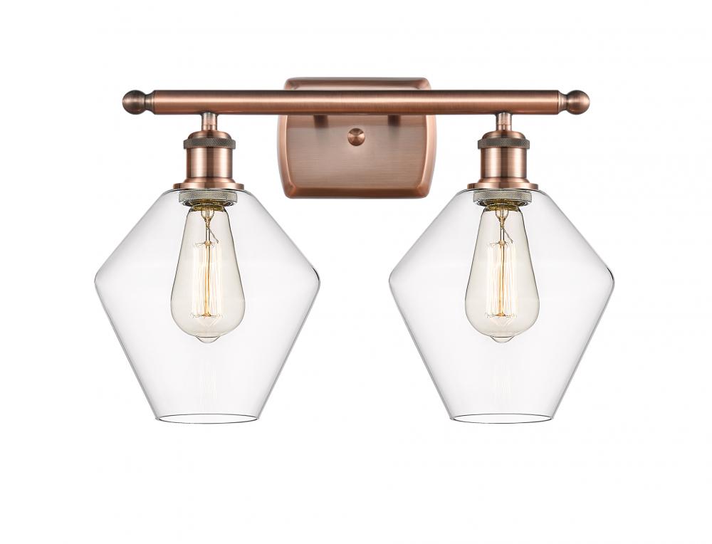 Cindyrella - 2 Light - 18 inch - Antique Copper - Bath Vanity Light