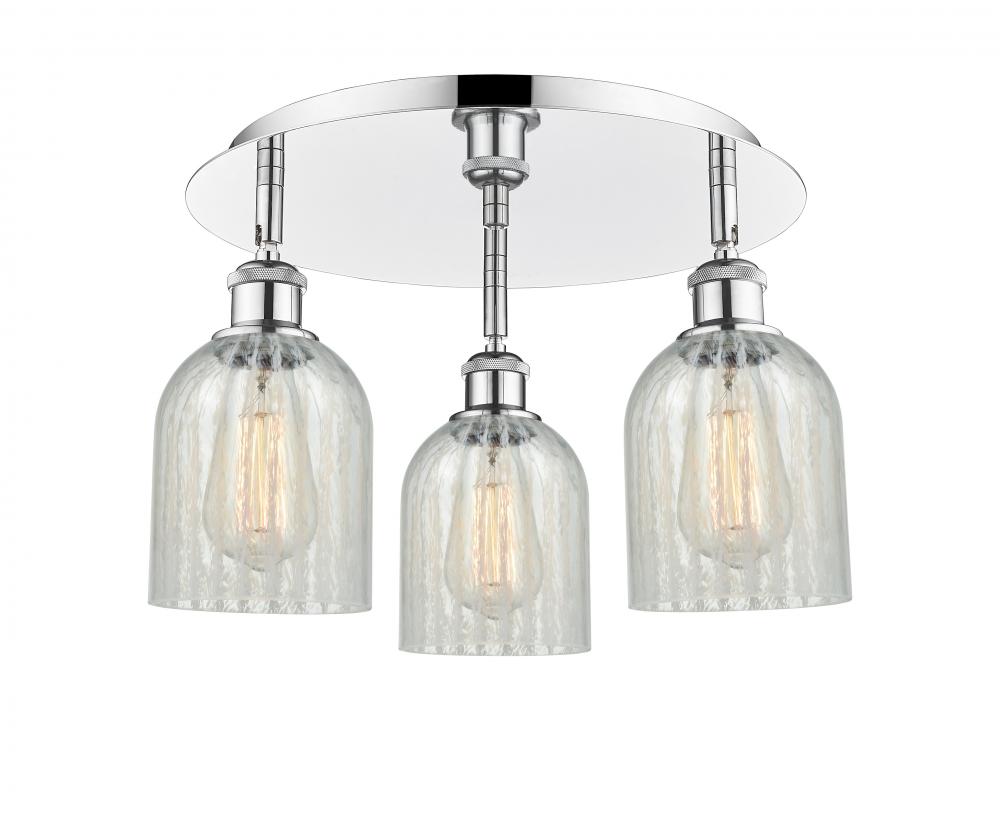 Caledonia - 3 Light - 17 inch - Polished Chrome - Semi-Flush Mount