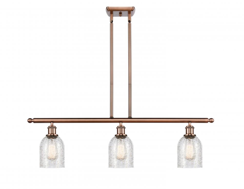 Caledonia - 3 Light - 36 inch - Antique Copper - Cord hung - Island Light