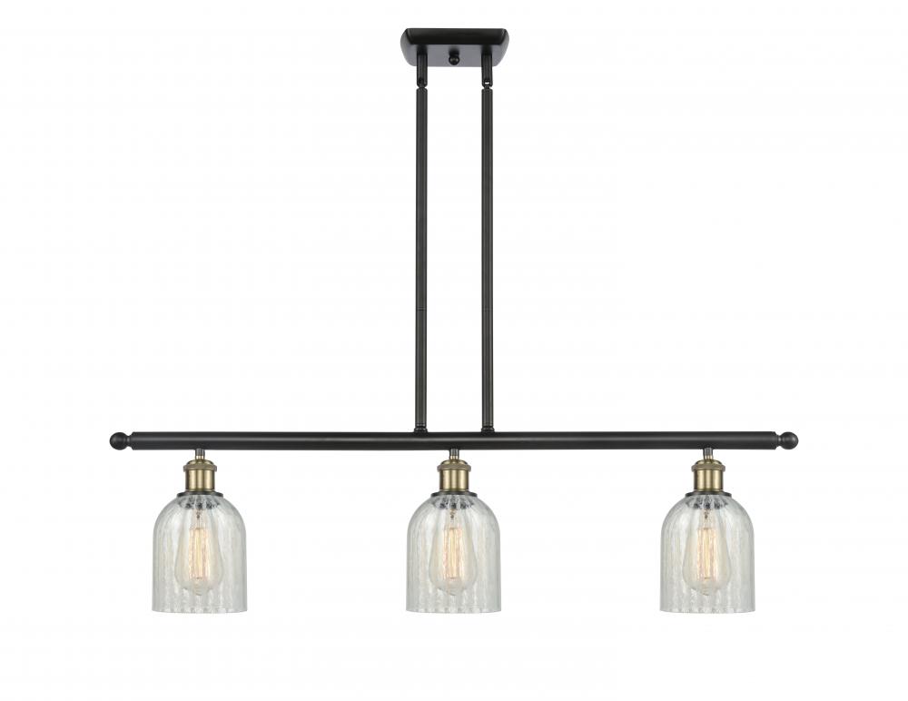 Caledonia - 3 Light - 36 inch - Black Antique Brass - Cord hung - Island Light