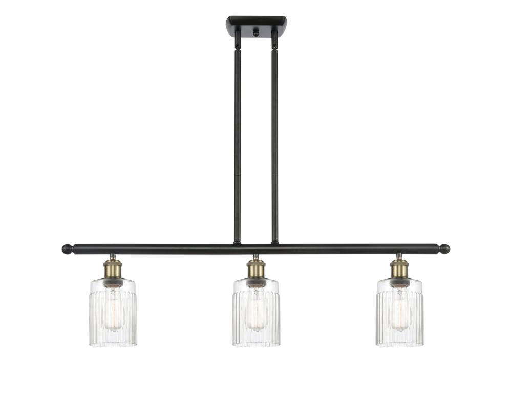 Hadley - 3 Light - 36 inch - Black Antique Brass - Stem hung - Island Light