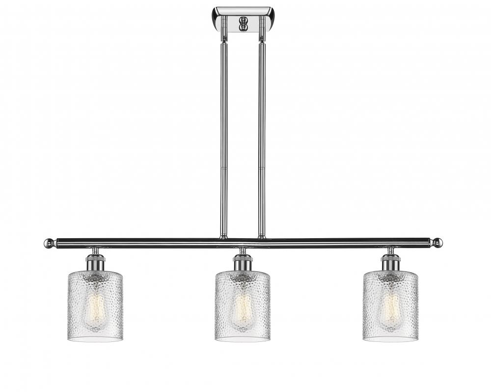 Cobbleskill - 3 Light - 36 inch - Polished Chrome - Cord hung - Island Light