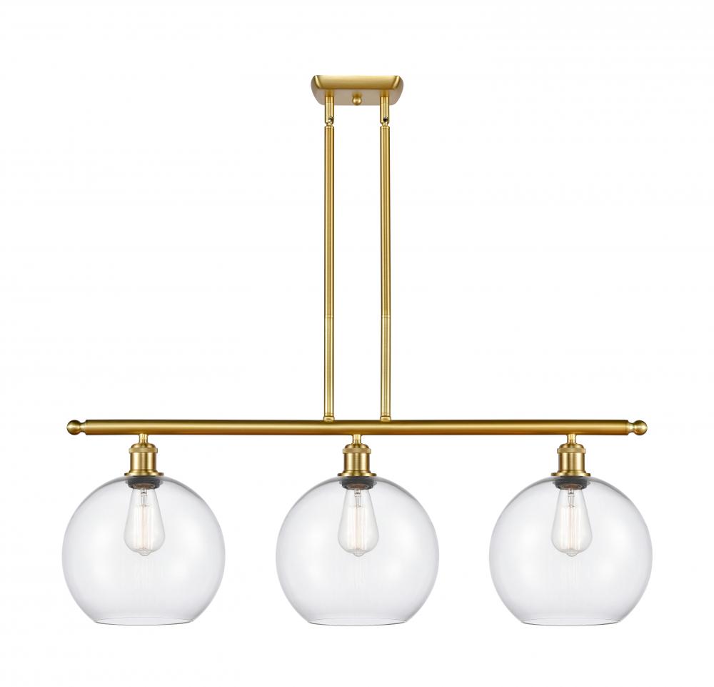 Athens - 3 Light - 37 inch - Satin Gold - Stem Hung - Island Light