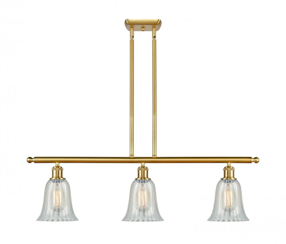 Hanover - 3 Light - 36 inch - Satin Gold - Cord hung - Island Light