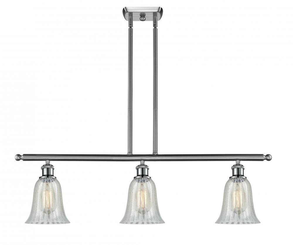 Hanover - 3 Light - 36 inch - Brushed Satin Nickel - Cord hung - Island Light