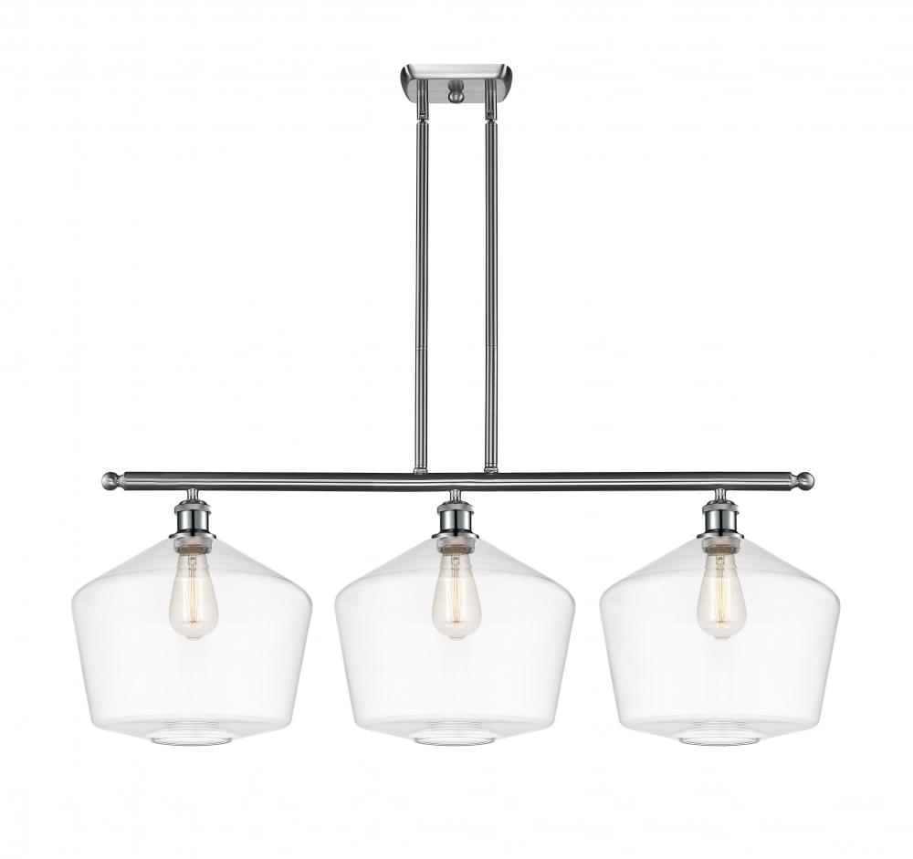 Cindyrella - 3 Light - 39 inch - Brushed Satin Nickel - Cord hung - Island Light