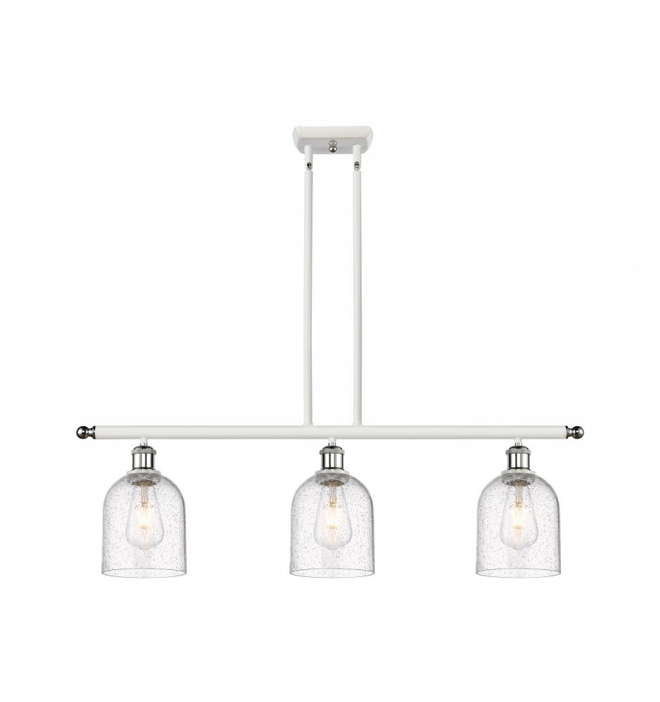 Bella - 3 Light - 36 inch - White Polished Chrome - Cord hung - Island Light