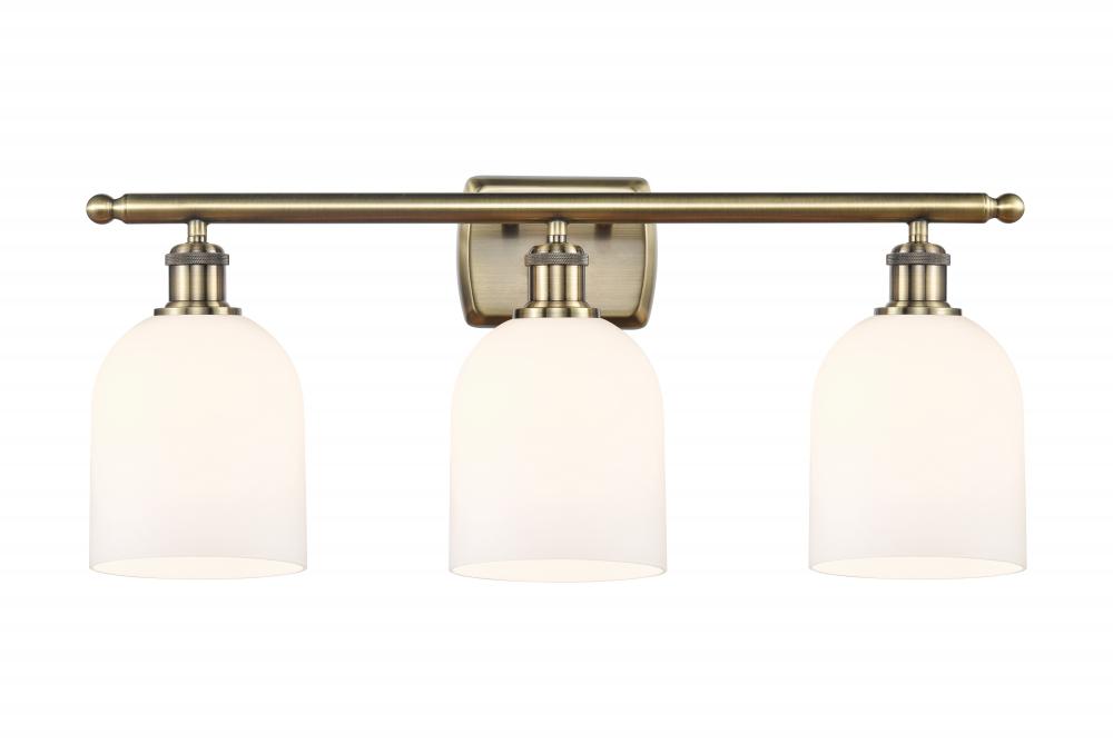 Bella - 3 Light - 26 inch - Antique Brass - Bath Vanity Light