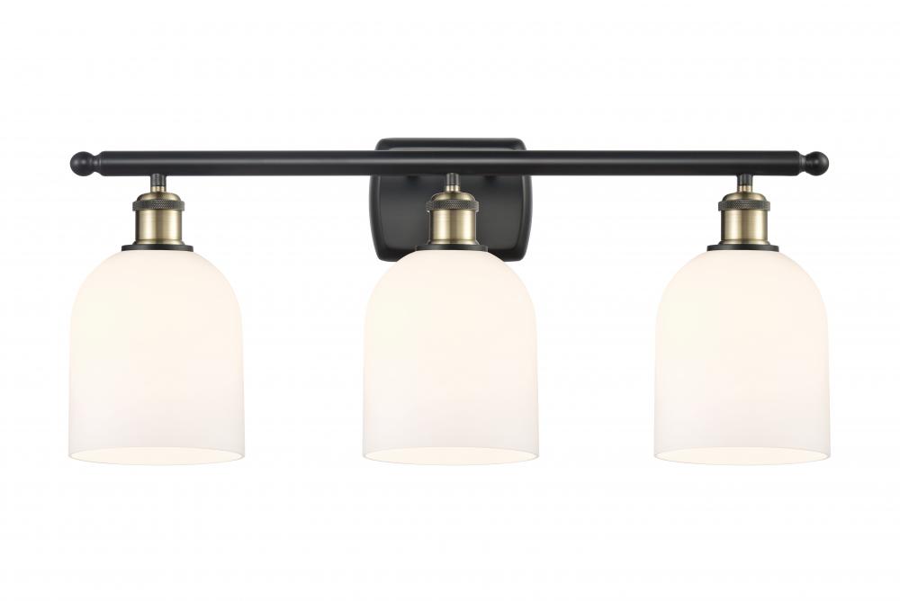 Bella - 3 Light - 26 inch - Black Antique Brass - Bath Vanity Light