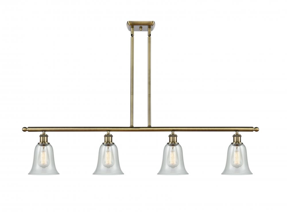 Hanover - 4 Light - 48 inch - Antique Brass - Cord hung - Island Light