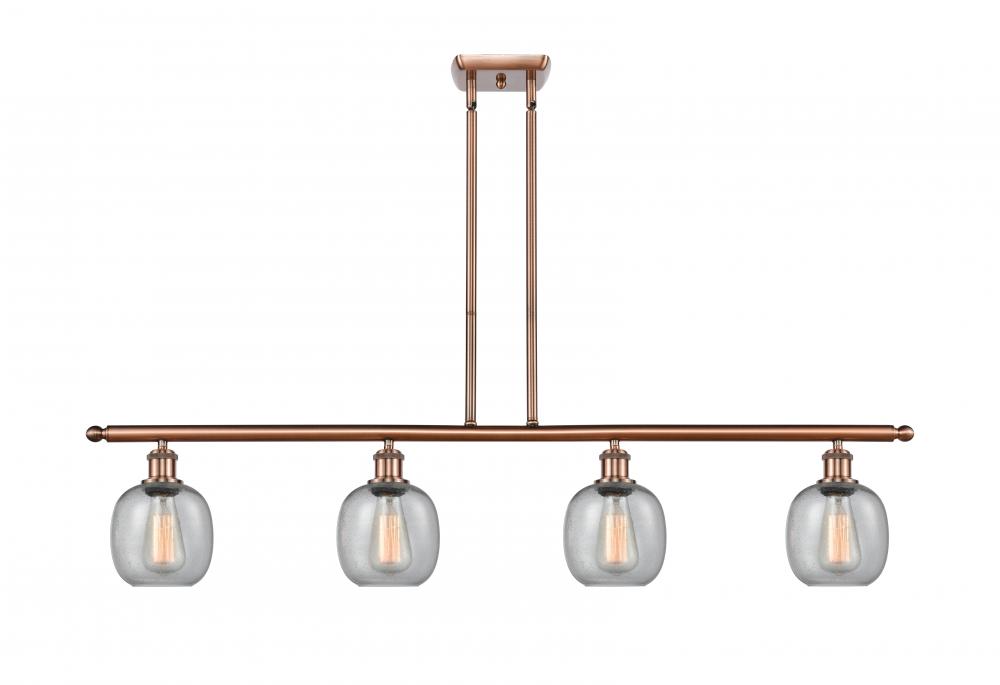 Belfast - 4 Light - 48 inch - Antique Copper - Cord hung - Island Light