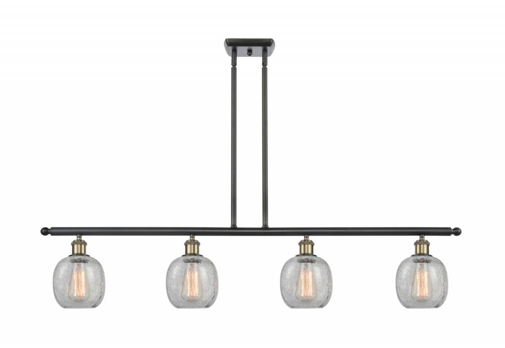 Belfast - 4 Light - 48 inch - Black Antique Brass - Cord hung - Island Light